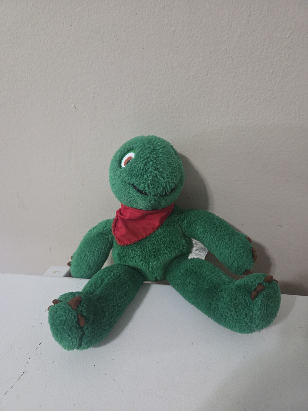 1990s Scholastic Franklin the Turtle Plush No Shell